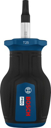 مفك براغي قصير من Bosch PRO TX25 بمقبض مريح.